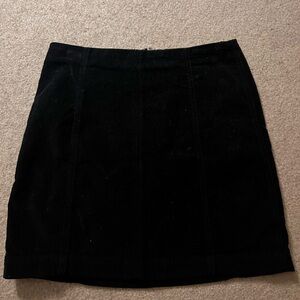 Free People Black Mini Skirt